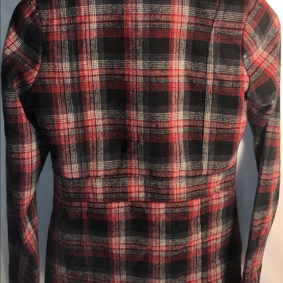 Billabong Plaid Peacoat. Sz: Small. - Picture 4 of 4